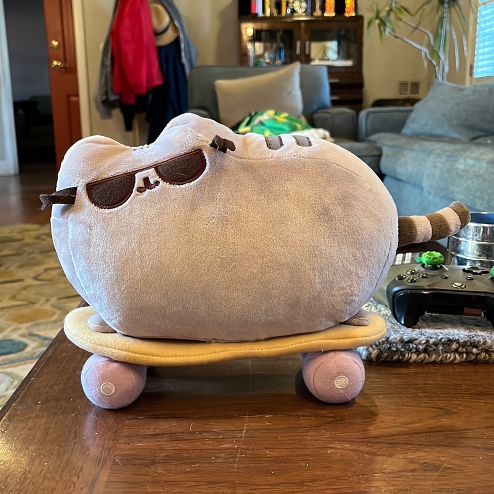 Pusheen on skateboard Plush